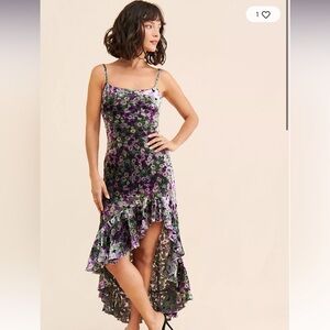 The Wolf Gang Rhapsody Asymmetrical Velvet Dress